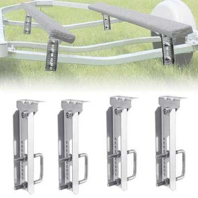 #ad 4 10quot; Galvanized Swivel Top Bunk Bracket Kit w Hardware for Boat Trailer 3x3 $38.99