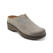 Women's Earth Kolia Slip-On Heeled Clogs Taupe Suede