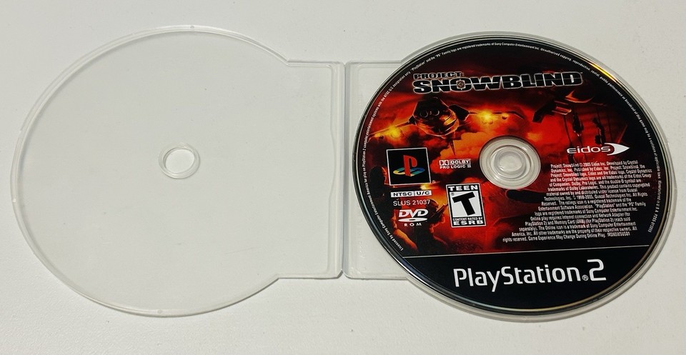 Promo PROJECT SNOWBLIND Sur PS2 - Jeu Complet En Très Bon état, Boîtier Et Livret Inclus