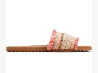 Roxy Women's Positano Slide Sandal AR8 Open Pink/Rose Size US: 10