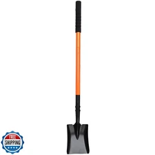 Small Square Shovel 43.3Inches Small Shovel with Metal Handle Gar