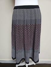 TALBOTS Women's Skirt A-Line Multicolor Zipper Mid-Rise Polyester Blend.Size 4
