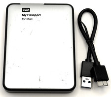 WD My Passport for Mac 500GB Portable External Hard Drive HD HDD USB 3.0 Tested