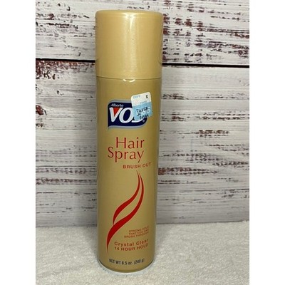 Alberto V05 Hair Spray Brush Out Crystal Clear Strong Hold 14 Hours Discontinued
