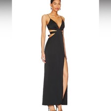 Superdown Stacie Maxi Dress in Black Small