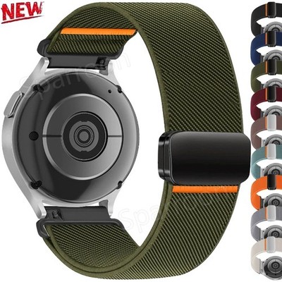 Nylon Armband für Samsung Galaxy Watch FE 7 6 5 Pro 4 3 40/44mm Active 2 Gear S3