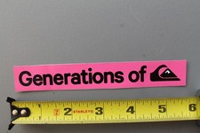 Quiksilver Generations of Surf Pink Black Original QS1 Vintage Surfing STICKER