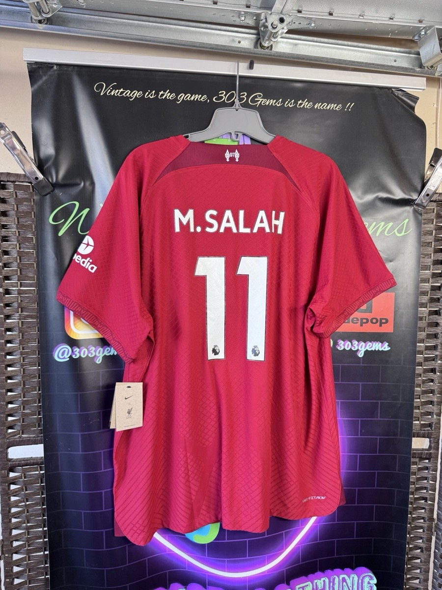 NEW Authentic Liverpool FC #11 M. Salah 2022-23 Home Football
