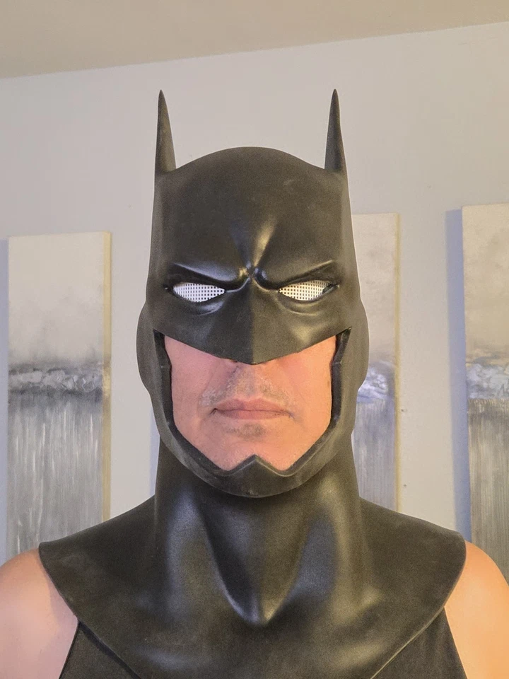 Capucha Bat Hero, Uretano Flexible, Hecha a Mano, Juegos con disfraces, Envío Nacional Gratis Foto 4 de 4