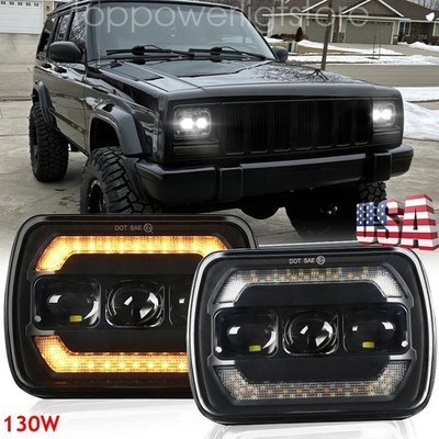 E-Geprüft 5x7 Zoll LED Scheinwerfer Fernlicht Abblendlicht für Jeep Wrangler GMC