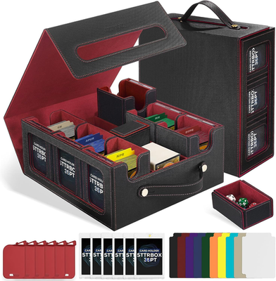 #ad MTG Commander Deck Box with Handle amp; Accessories 7 in 1 Storage Solution $91.99