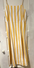 Gap Women's S Yellow & White Cotton Spring Summer Sundress New w Tags