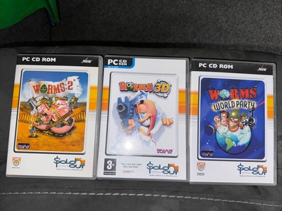Worms2, 3D, World Party (PC CD-ROM) X3