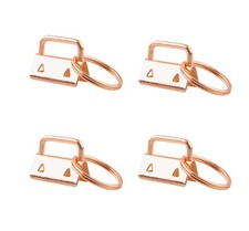 50pcs 25mm Keychain Key Fob Hardware with Metal Ring for DIY Craft Lanyard R...