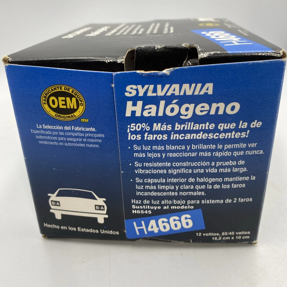 Bombilla halógena de haz sellado NOS Sylvania H4666 Foto 4 de 4