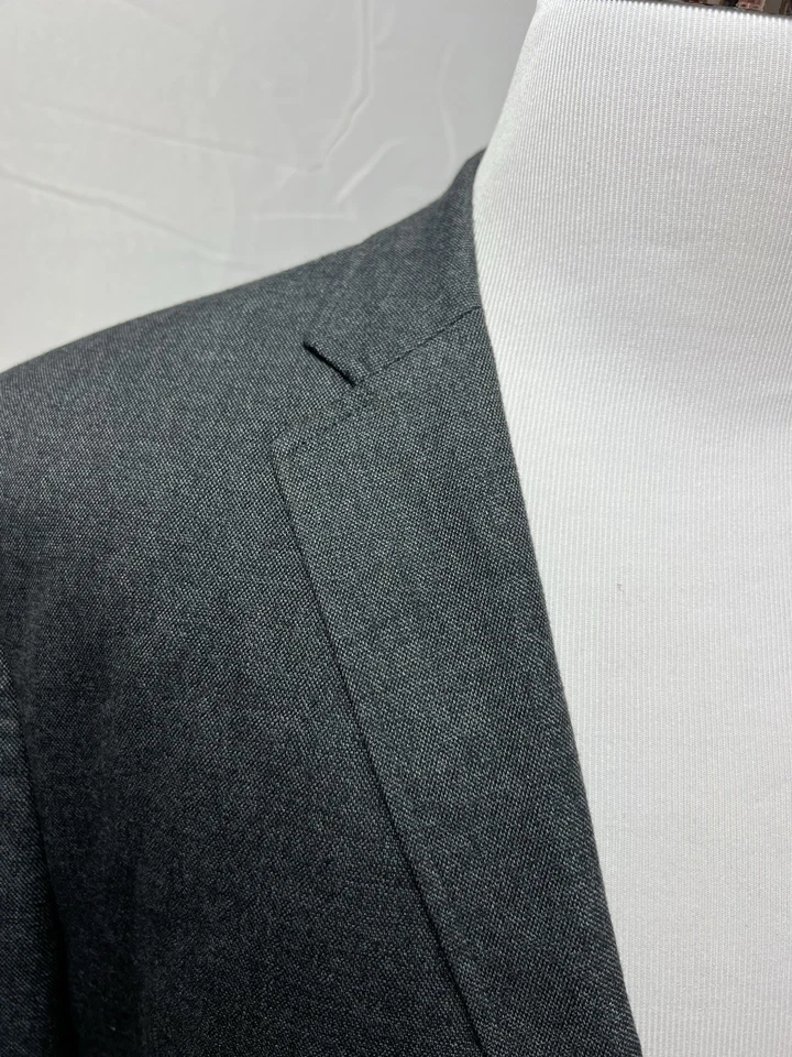 Chaqueta Blazer Abrigo Deportivo Joseph Abboud Para Hombre XXL Gris Parche en el Codo 2 Botones Foto 2 de 4