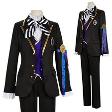 Pomefiore Epel Felmier Cosplay Costume Uniform Halloween Belt+Coat+Glove+Pants