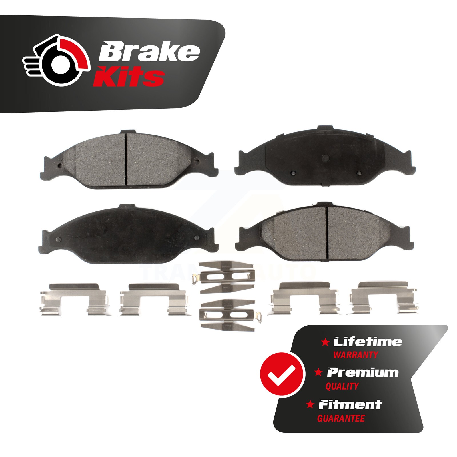 Front Semi-Metallic Brake Pads Set For 1999-2004 Ford Mustang Base GT Mach 1