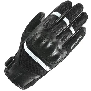 Oxford RP-6S Leather Motorcycle Motorbike Glove - Black / White