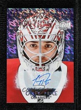 2020 Skybox Metal Universe Intimidation Nation Gold Carey Price #IN-6 Auto 0f1e