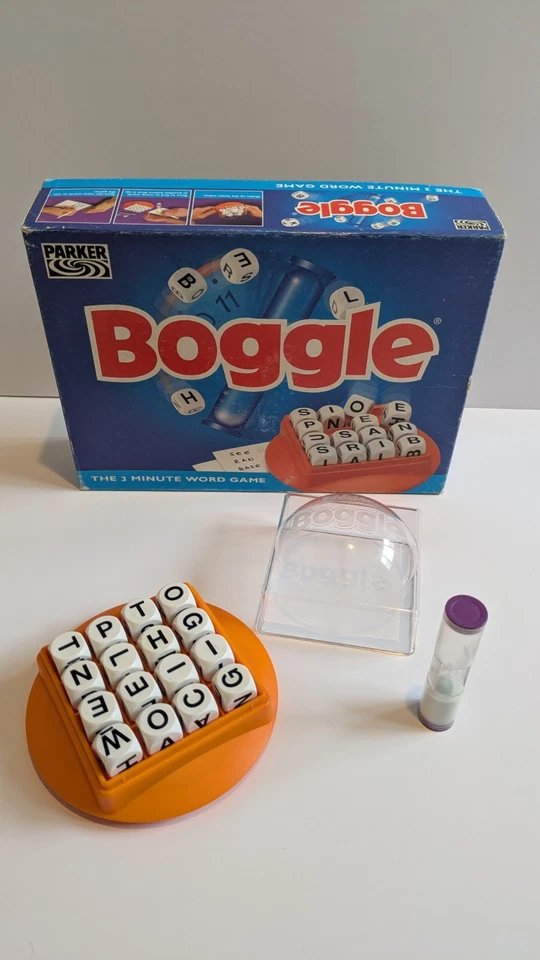 Boggle Parker Brothers Board Game 1999 Vintage Set - Used Family Fun Game Retro - Image 4 of 4