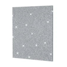 Glitter Acrylic Sheets 1/8" Thick Plastic Sheets 12x12 Inch, Silver