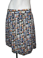 J. Crew Mercantile Womens Sz 8 Black Floral Cottagecore A-line Lined Skirt J6174