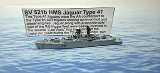 1/1250 1/1200 HMS Jaguar Nachkriegsfregatte von SeeVee