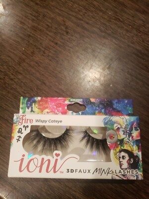 ioni 3d faux mink lashes Fire Sign Wispy Cateye