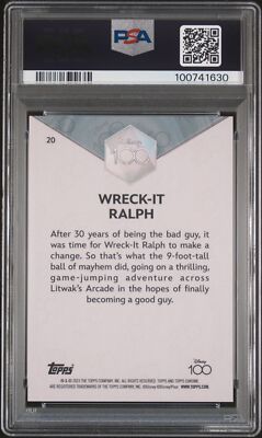 2023 TOPPS CHROME DISNEY100 PINK REFRACTOR #20 WRECK-IT RALPH 45
