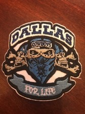 Dallas Cowboys Vintage Embroidered Iron On Patch (Old Stock) 3"
