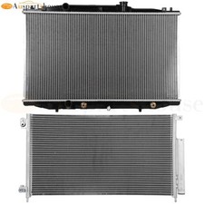 Aluminum Radiator & AC Condenser Cooling Kit For 03-07 Honda Accord 4-Door 2.4L