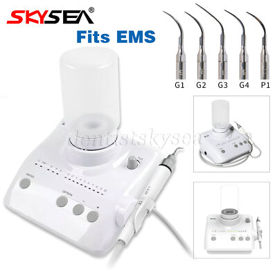 Dental Ultrasonic Piezo Scaler+2*Bottles LED Handpiece for EMS Woodpecker SK-E1L