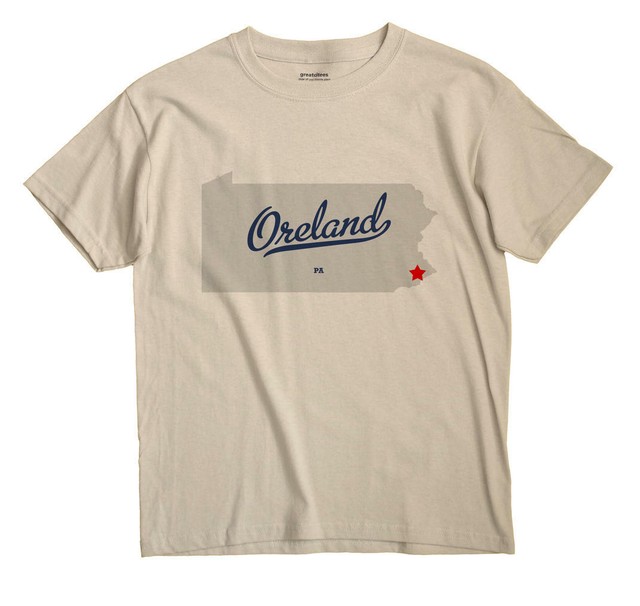 Oreland Pennsylvania PA Penn TShirt MAP eBay