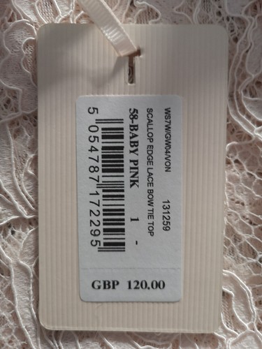TED BAKER Von embroidered floral sheer lace tie bow collar top blouse dressy 1 8 - Picture 10 of 12