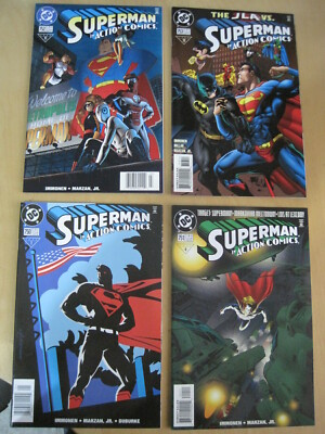 SUPERMAN, ACTION Comics # 750-756, complete 7 issue DC 1999 story arc by Immonen