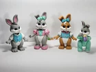 Hideaway Hollow Bunny Rabbit Figures Family 3" Vintage Fisher Price 1996