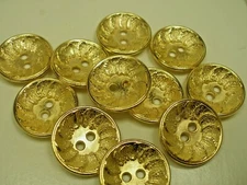 New Gold Metal Buttons  coat Jacket blazer sizes 5/8, 11/16 , 7/8, 1 inch  G4