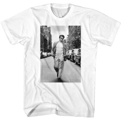 James Dean 1950s White T Shirt James Dean 1950's Icon Legend