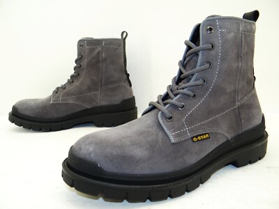 G-Star Stiefelette Stiefel Boots Herren Schuhe Leder Gr.42 Grau
