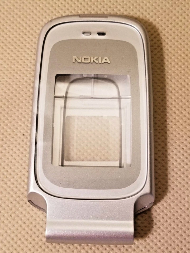 全新诺基亚 原始设备制造商 全外壳 镜头 后盖 按钮框 适用于 6085 6086 - 银色 — 第 4/4 张图片