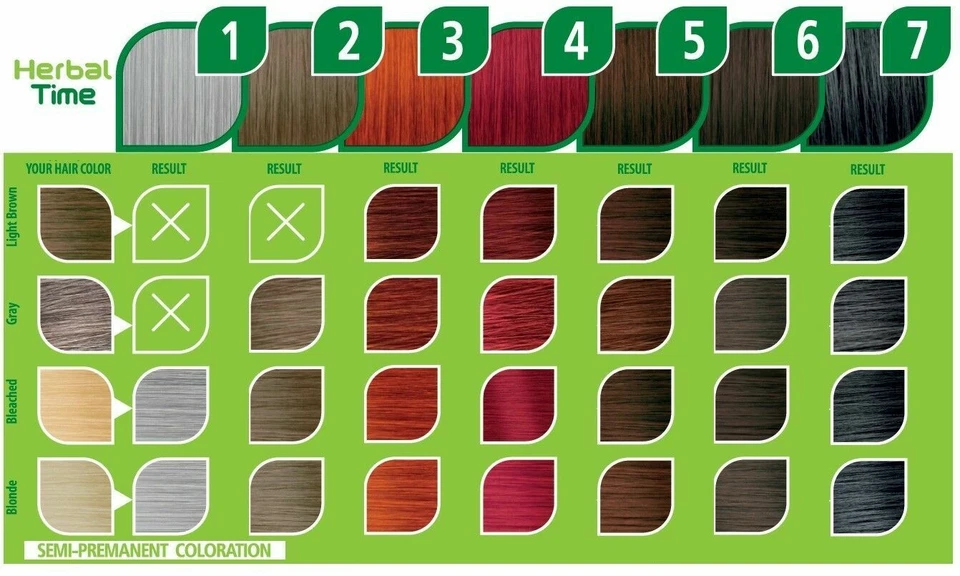 Crema-Henna colorante dei capelli naturale 'Herbal Time' 75 ML - Immagine 3 di 4