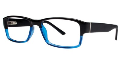 MODERN OPTICAL GIOVANI DI VENEZIA LOUIS EYEGLASSES 53-17-140 BLACK/BLUE W/ CASE