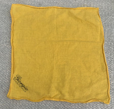 Vintage Taschentuch GEORGIO Beverley Hills Werbung gelb Baumwolle Taschentuch