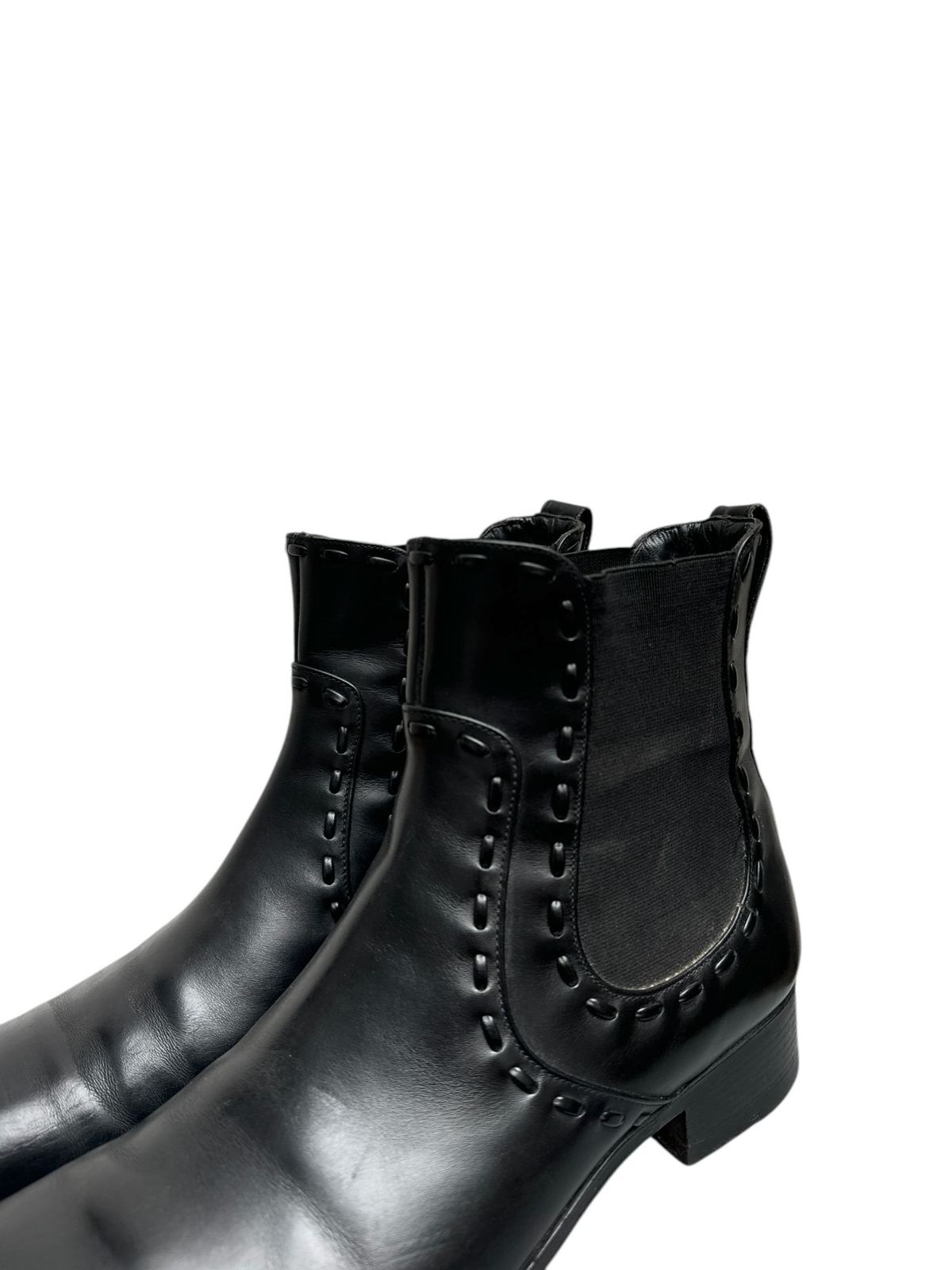 Stivali quadrati Yves Saint Laurent by Tom Ford in pelle nera taglia 41 5 US 8 5