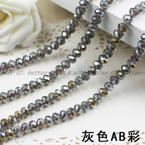 Wholesale Quality Czech Crystal Faceted Rondelle Spacer Beads 4MM 6MM 8MM 10MM - Picture 53 of 101