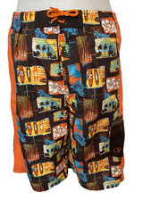 OP Brown, Orange, Yellow, Blue Swim Shorts Boys Size XXL 18 