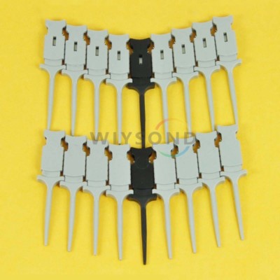 Goupchn 10PCS Mini Grabber SMD IC Test Hook Clips Jumper Probe Kit Di Piombo Per Analizzatore Logico 5 Colori - Foto 5