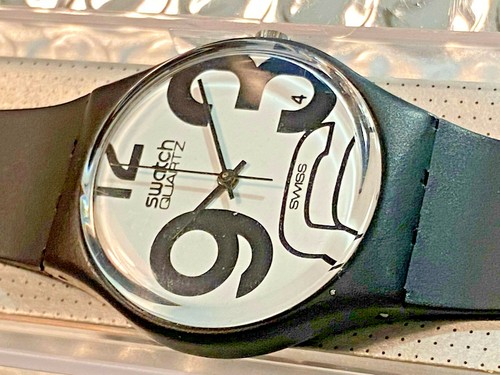 Swatch Gent Black GB103 1983 - NEW RARISSIMO !!! UNICO su Ebay - Foto 5 di 10