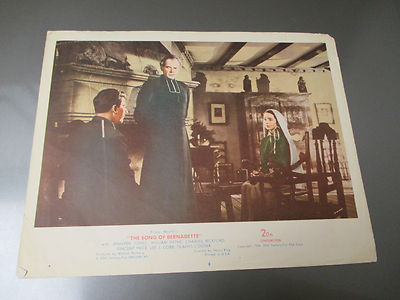 1943 THE SONG OF BERNADETTE Lobby Card VG- 14x11 Jennifer Jones Charles ...